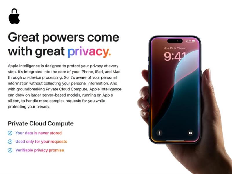 Apple Intelligence with a touch of Privacy